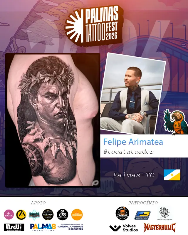 Arte de divulgação de Felipe Arimatea