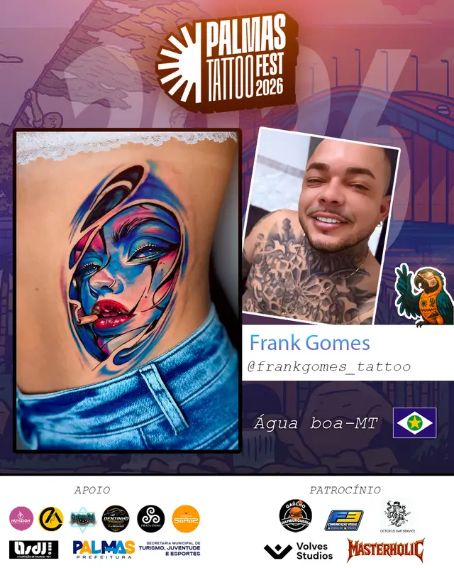 Arte de divulgação de Frank Gomes