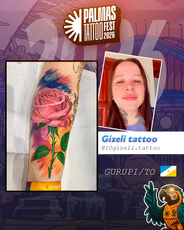 Arte de divulgação de Gizeli Tattoo
