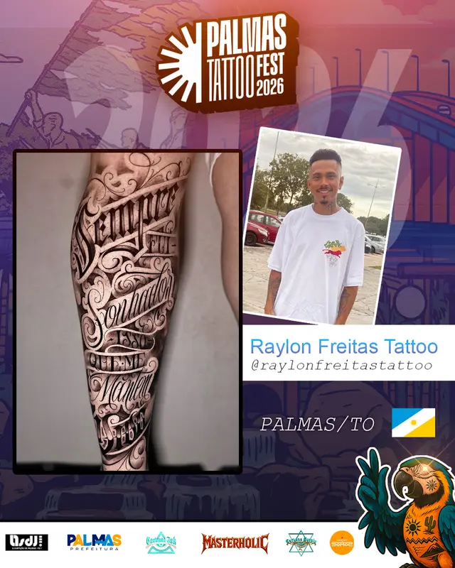 Arte de divulgação de Raylon Freitas