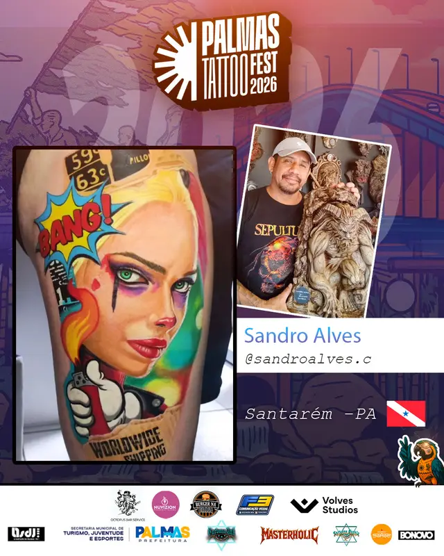 Arte de divulgação de Sandro Alves