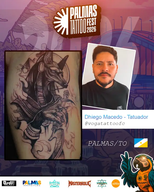 Arte de divulgação de Dhiego Macedo