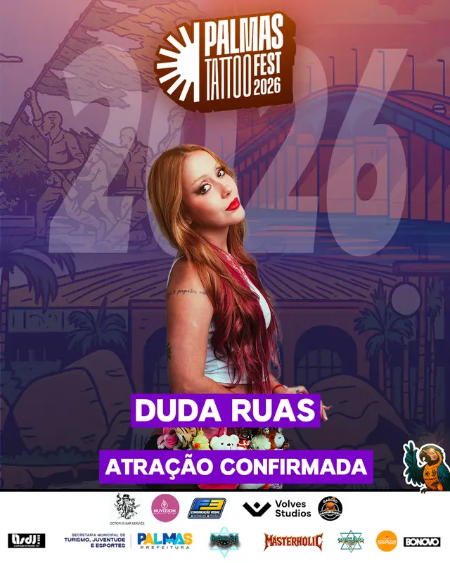 Arte de divulgação de Duda Ruas