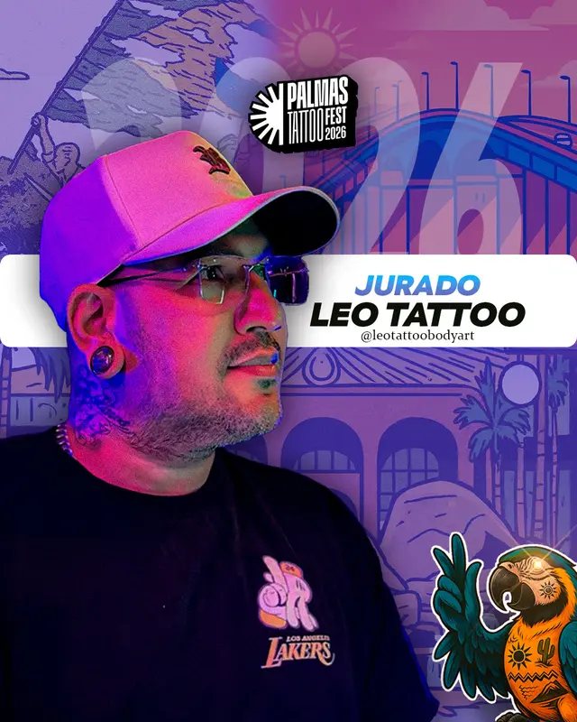 Arte de divulgação do jurado Leo Tattoo
